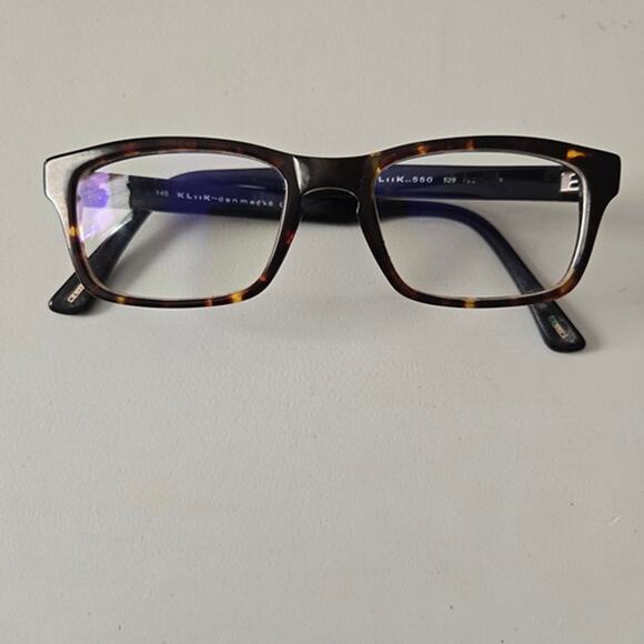 KliiK 550 Glasses 529 145 Made in Denmark Brown and Tan Frame Only - Picture 1 of 6
